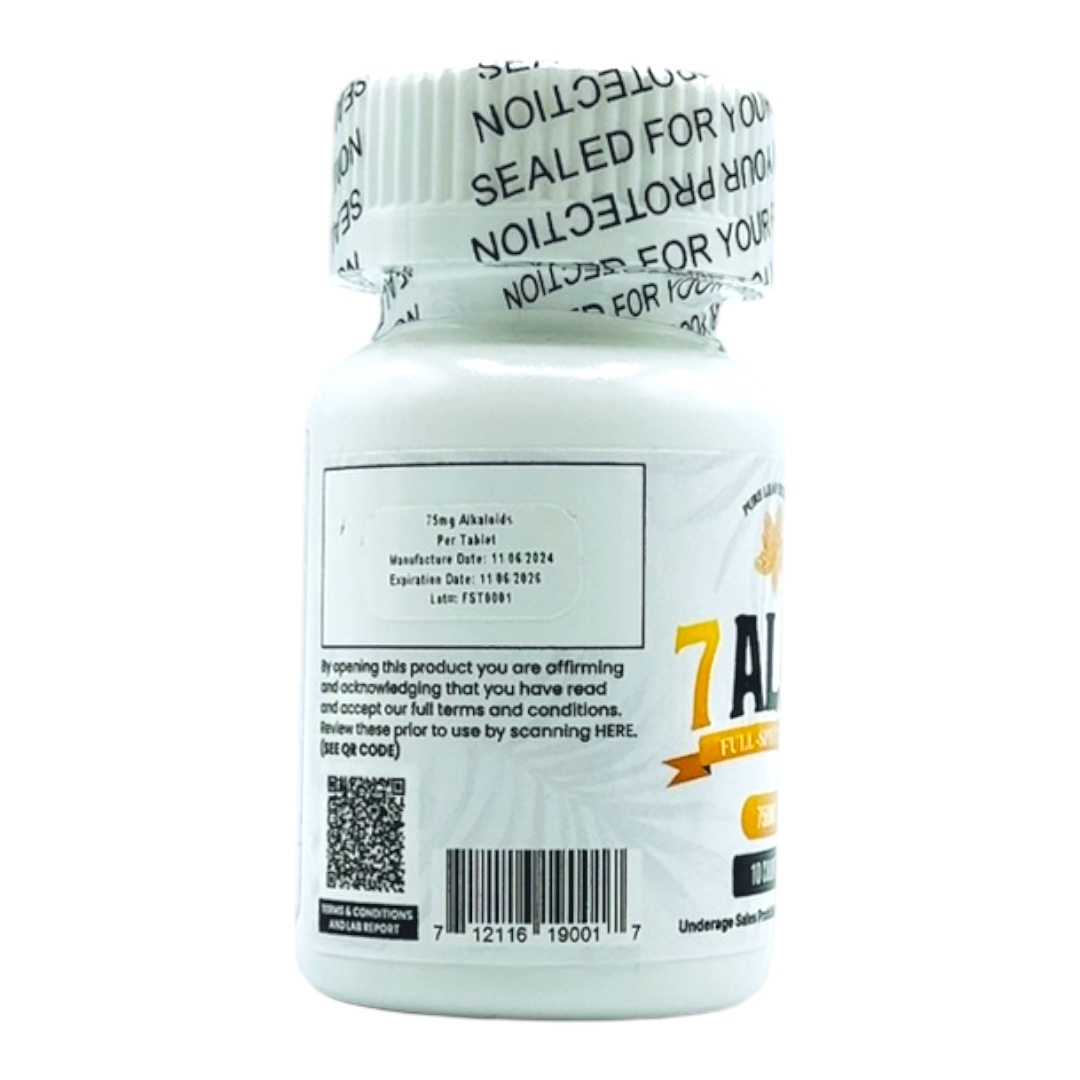 7 Alks Full Spectrum Kratom Tablets 750mg | Image 4 | 7 Alks Full Spectrum Kratom Tablets 750mg