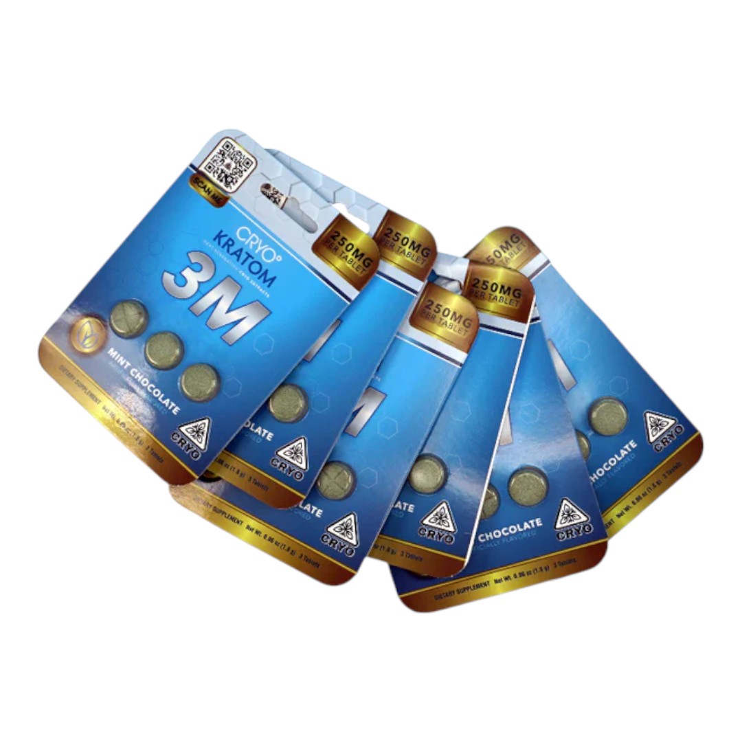 Cryo Kratom 3M Flavored Tablets Beyond 7 250mg x 3ct