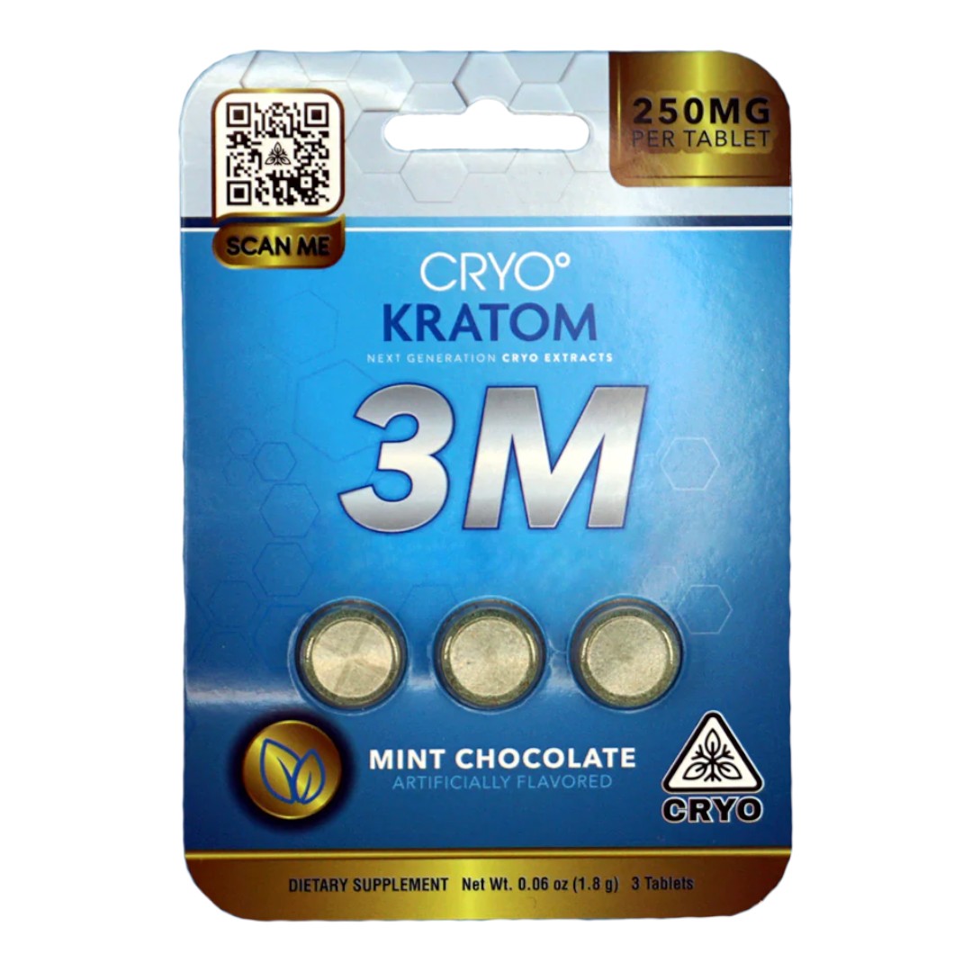 Cryo Kratom 3M Flavored Tablets Beyond 7 250mg x 3ct