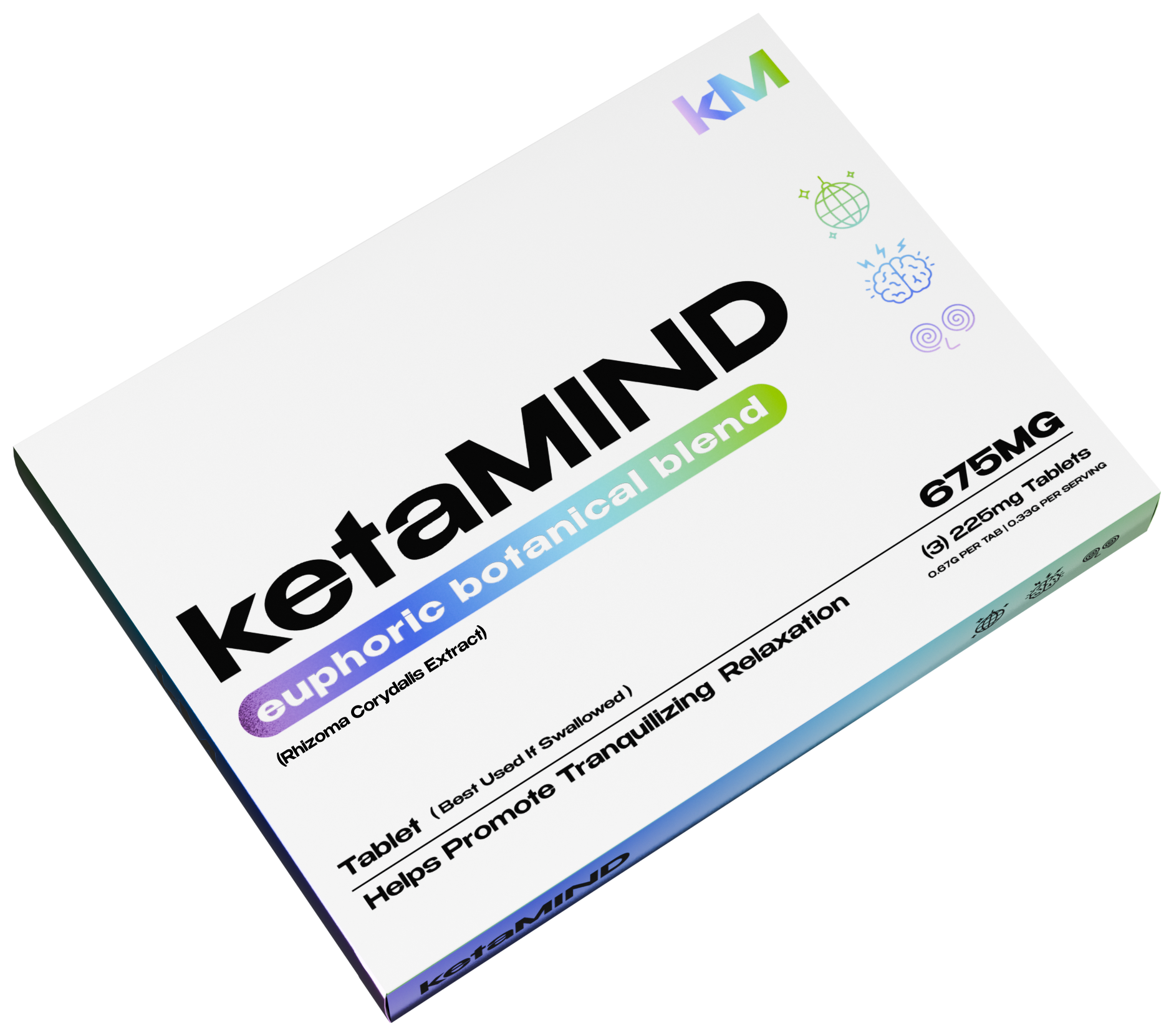 ketaMIND Euphoric Botanical Blend Tablet 225mg x3ct
