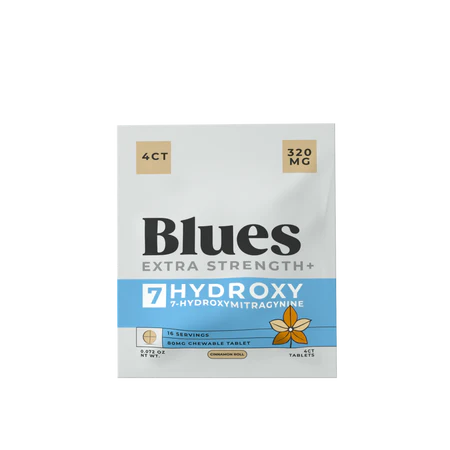 Blues Extra Strength Plus Flavored 7OH Tablets 80mg