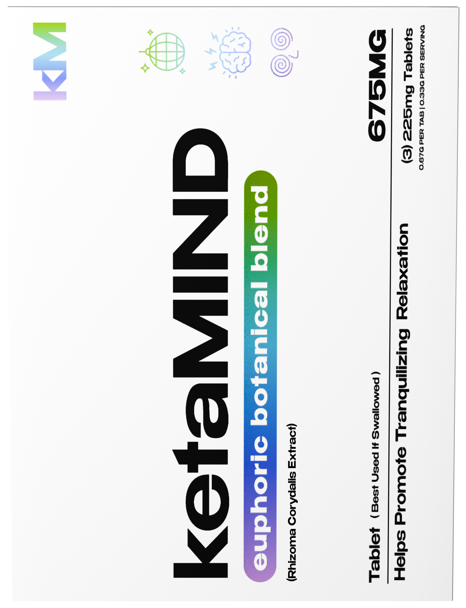 ketaMIND Euphoric Botanical Blend Tablet 225mg x3ct