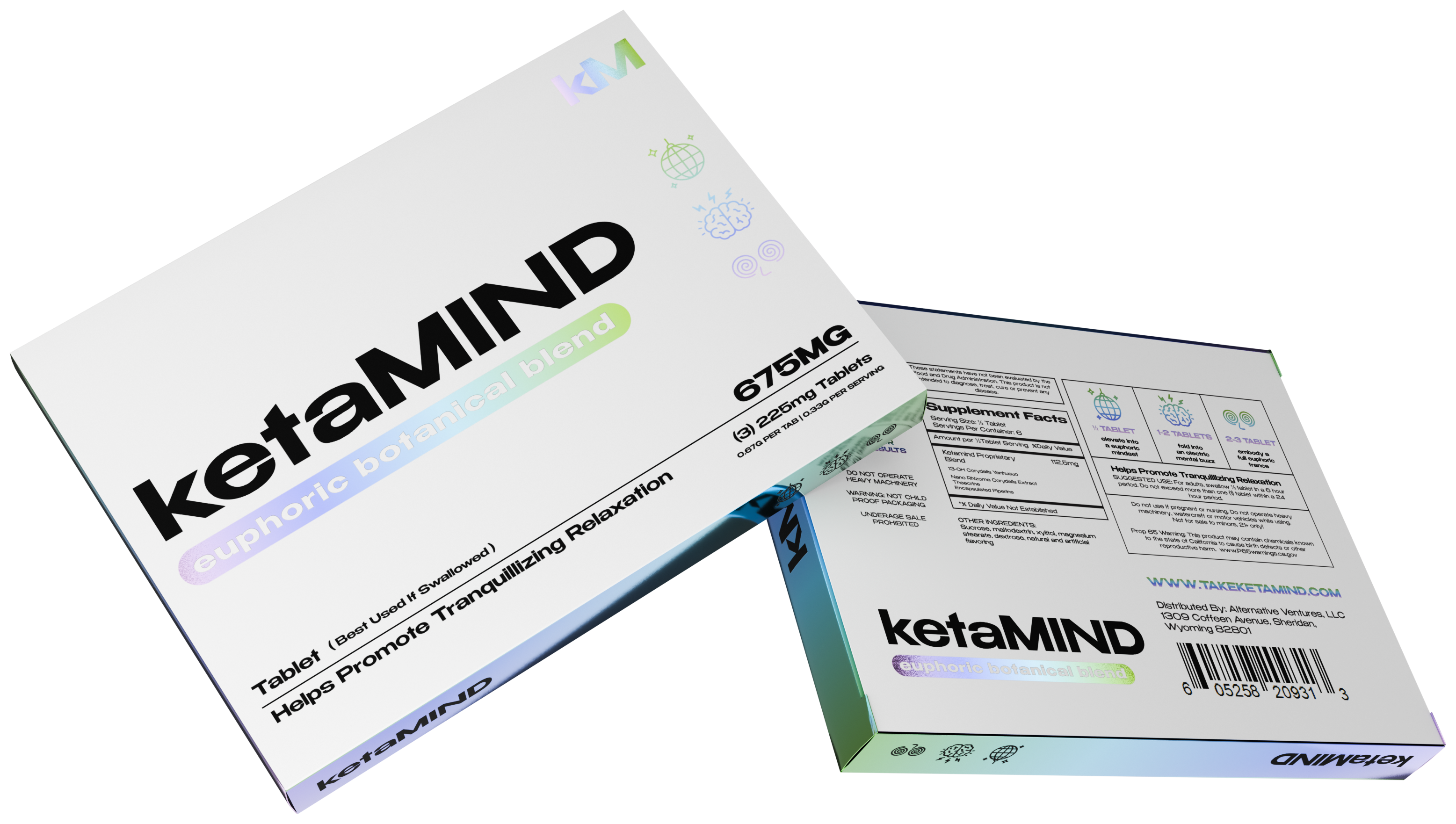 ketaMIND Euphoric Botanical Blend Tablet 225mg x3ct