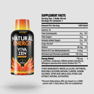 VIVAZEN Natural Energy Kratom Shot 56mL