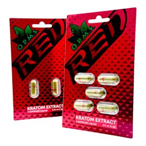 OPMS Red Kratom Extract Capsules