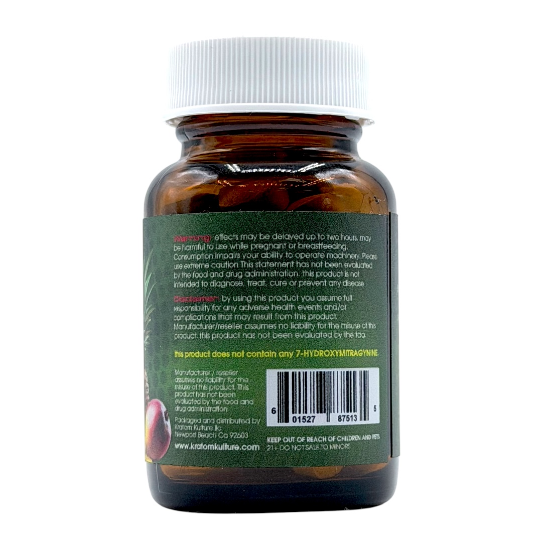 Kratom Kulture Alks+ Diamond Pineapple Mango 300mg Tablets