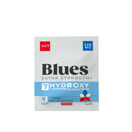 Blues Extra Strength Plus Flavored 7OH Tablets 80mg