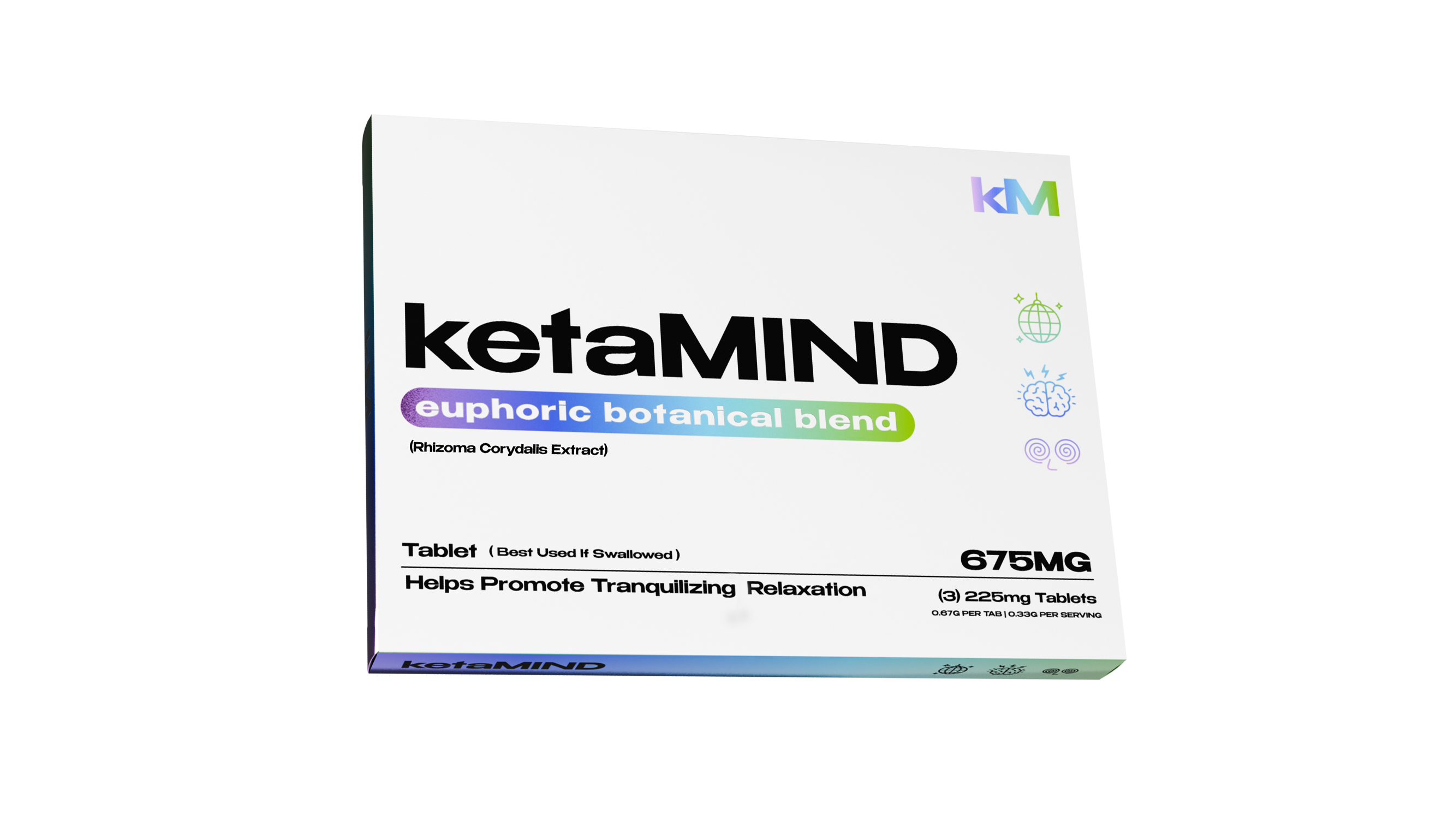 ketaMIND Euphoric Botanical Blend Tablet 225mg x3ct