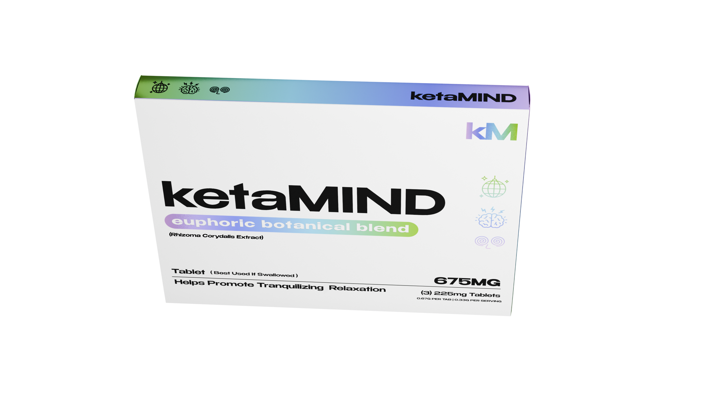 ketaMIND Euphoric Botanical Blend Tablet 225mg x3ct