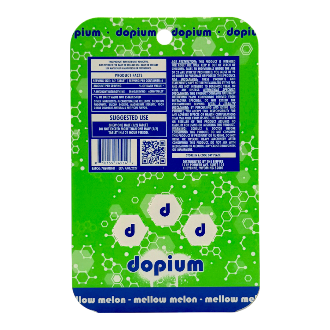 dopium 7OH Flavored Tablets 60mg x 3ct