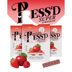 Press’D Super Strength 7OH Kratom Extract Tablets 110mg