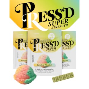 Press’D Super Strength 7OH Kratom Extract Tablets 110mg