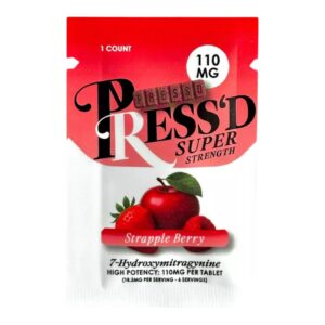 Press’D Super Strength 7OH Kratom Extract Tablets 110mg