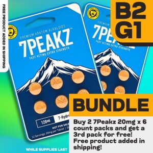 7peakz 7-OH Premium Tablets 20mg x 6ct (Buy 2 Get 1 Bundle)