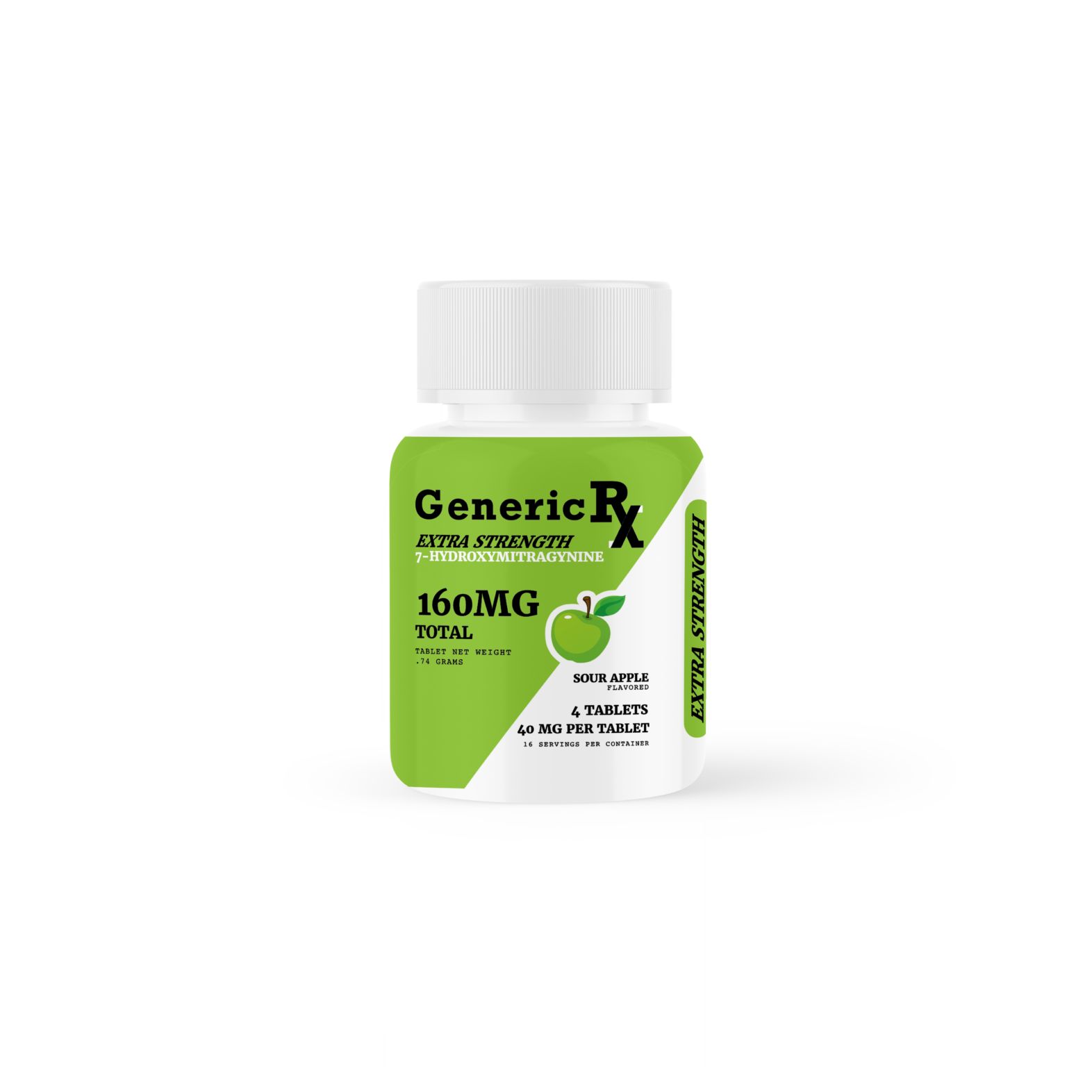 Generic Rx Tablet Generic Rx 7-OH Flavored Tablets 40mg X 4ct | PaylessKratom