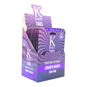 KShot Tabs Flavored Kratom Tablets 200mg x 4ct