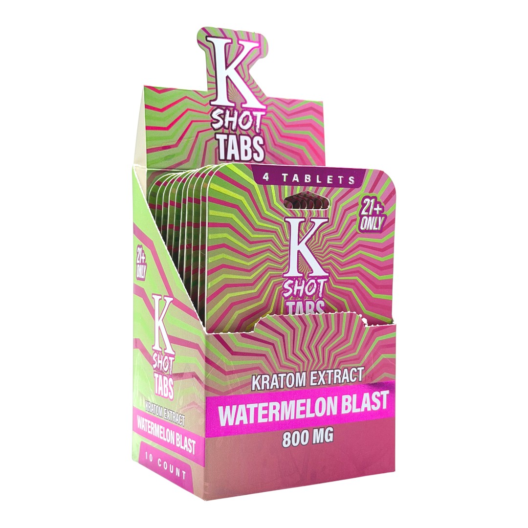 KShot Tabs Flavored Kratom Tablets 200mg x 4ct