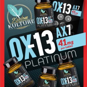 Kratom Kulture 0X-13 AX7 Platinum Tablets 41mg