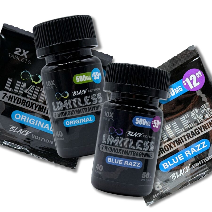 Limitless Black Edition 7-OH Tablets 50mg | Image 1 | Limitless Black Edition 7-OH Tablets 50mg