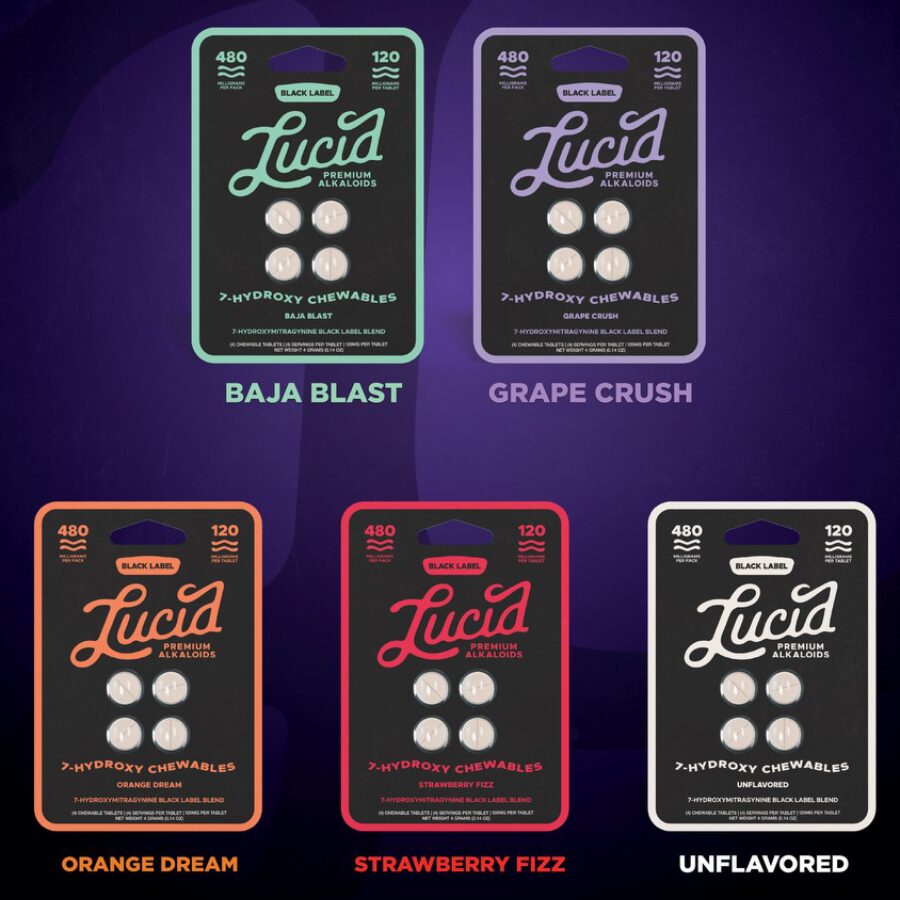 Lucid Black Label 7-OH Tablets 120mg x 4ct
