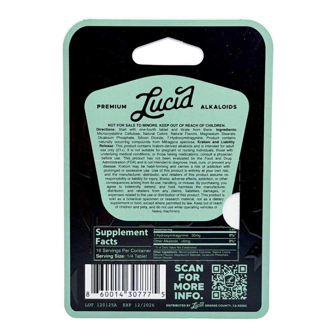 Lucid Black Label 7-OH Tablets 120mg x 4ct