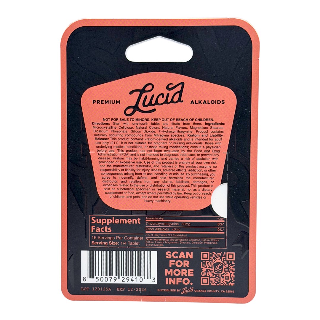 Lucid Black Label 7-OH Tablets 120mg x 4ct