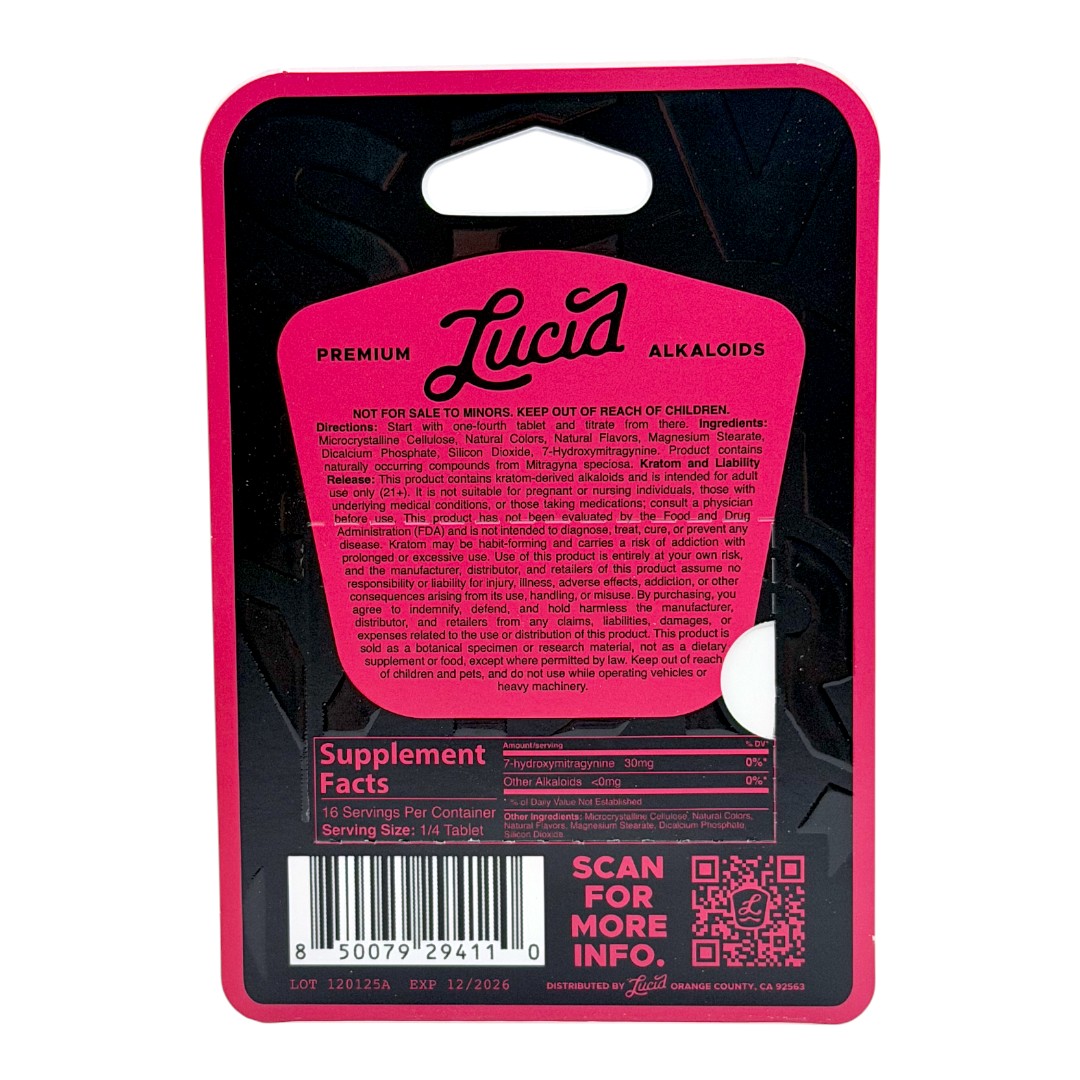 Lucid Black Label 7-OH Tablets 120mg x 4ct