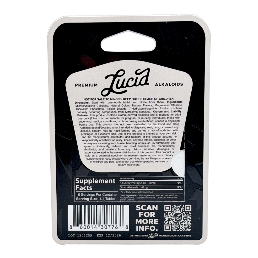 Lucid Black Label 7-OH Tablets 120mg x 4ct
