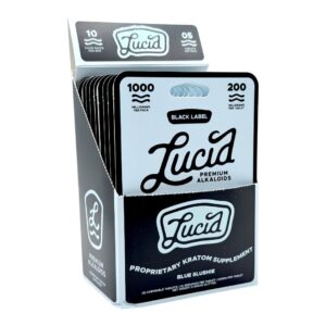 Lucid Black Label Kratom Tablets 200mg x 5ct