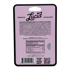 Lucid Black Label Kratom Tablets 200mg x 5ct