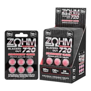 ZOHM Black Out 7-OH Tablets Strawberry Crush 120mg x 6ct