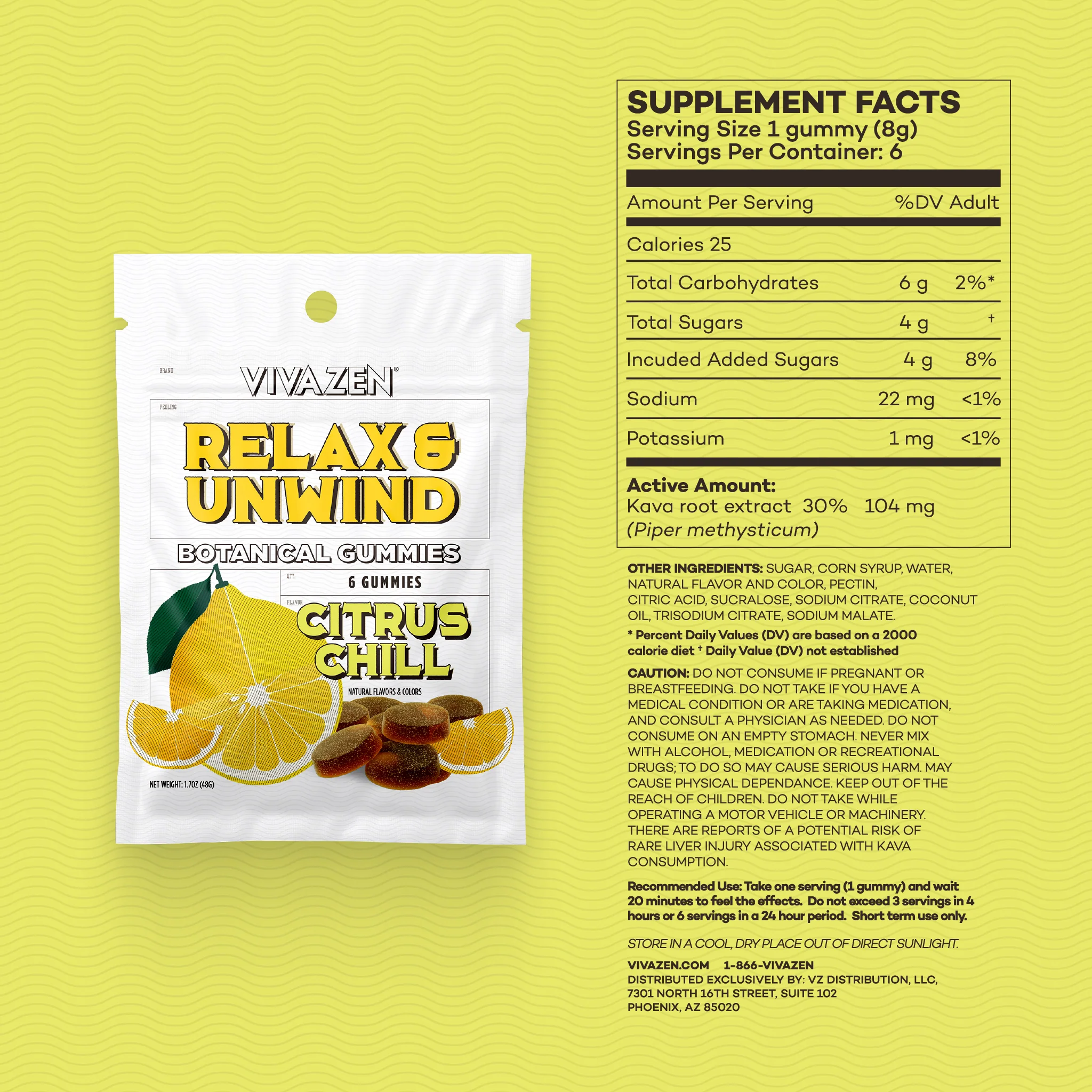 VivaZen Relax & Unwind Botanical Gummies | Image 4 | VivaZen Relax & Unwind Botanical Gummies