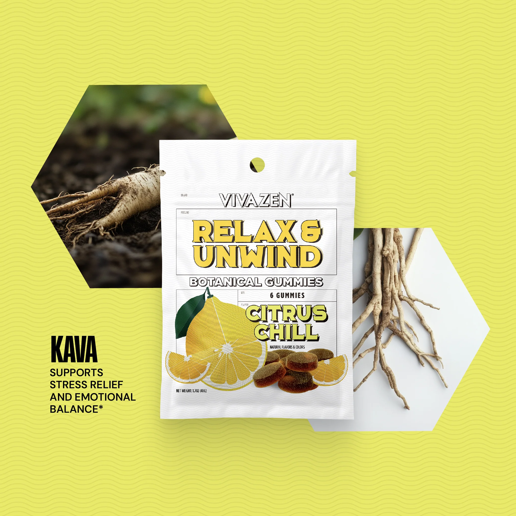VivaZen Relax & Unwind Botanical Gummies | Image 2 | VivaZen Relax & Unwind Botanical Gummies