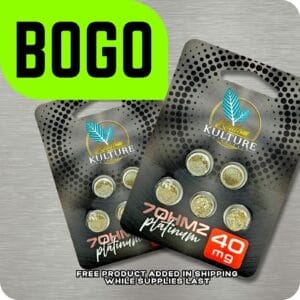 Kratom Kulture 7OHMZ Platinum Tablets 40mg x 5ct (BOGO)