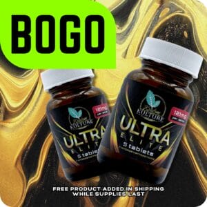 Kratom Kulture Ultra Elite 7-OH Tablets 121mg x 5ct (BOGO)