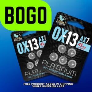 Kratom Kulture 0X-13 AX7 Platinum Tablets 41mg x 5ct (BOGO)