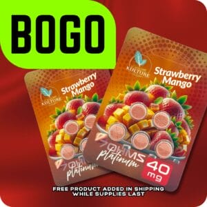 Kratom Kulture 7OHMZ Platinum Strawberry Mango 40mg x 5ct (BOGO)