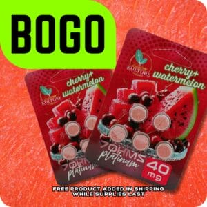 Kratom Kulture 7OH Platinum Cherry Watermelon 40mg x 5ct (BOGO)