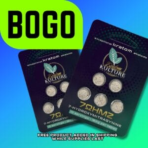 Kratom Kulture 7OHMZ Tablets 18mg x 5ct (BOGO)