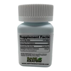 Bare Kratom Scribed Kratom Tablets 750mg x 5ct