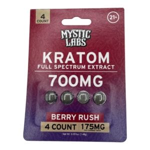 Mystic Labs Kratom Tablets 175mg x 4ct