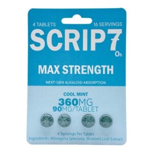 Scrip7 7OH Chewable Tablets Max Strength 90mg x 20ct