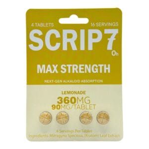 Scrip7 7OH Chewable Tablets Max Strength 90mg x 20ct