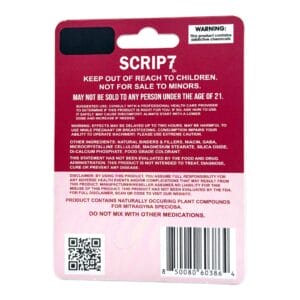 Scrip7 7OH Chewable Tablets Max Strength 90mg x 20ct