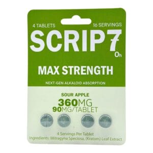 Scrip7 7OH Chewable Tablets Max Strength 90mg x 20ct
