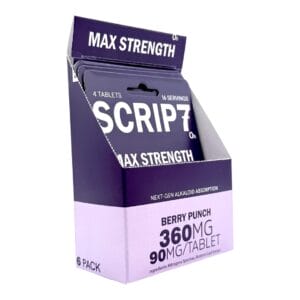 Scrip7 7OH Chewable Tablets Max Strength 90mg x 20ct