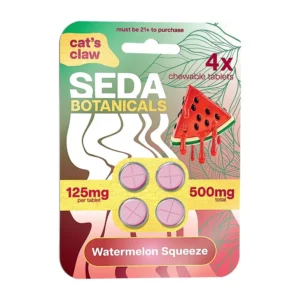 SEDA Cat’s Claw Chewable Tablets 125mg x 4ct