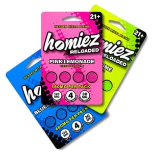 Homiez Reloaded Nexgen Flavored Kratom Tablets 120mg x 4ct