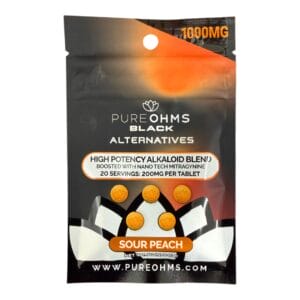 PureOhms Black Alternative Tablets 1000mg