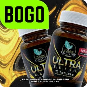 Kratom Kulture Ultra Elite 7-OH Tablets 121mg x 10ct (BOGO)